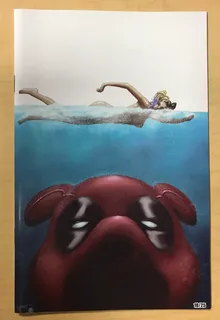 Jaws Homage comic cover