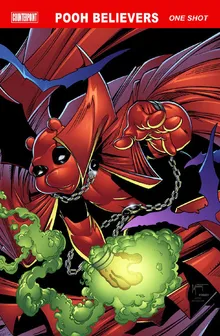 Pooh Believers: Spawn #1 Homage comic cover